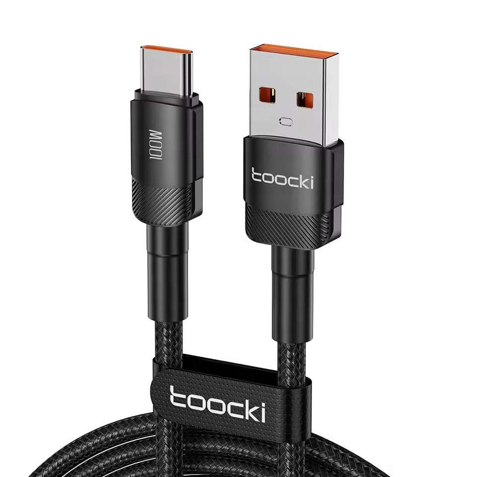 Kabel Toocki USB – USB typ C 25cm czarny